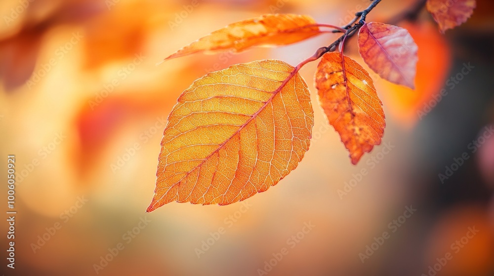 Obraz premium Vibrant Autumn Leaves in Brilliant Colors