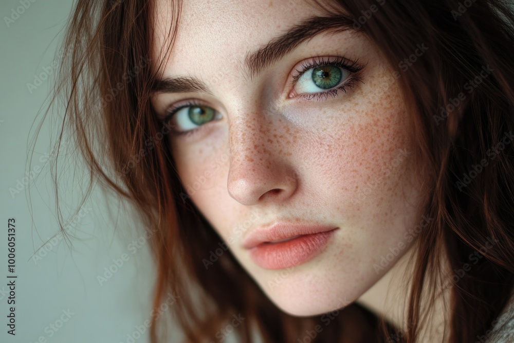 Fototapeta premium Woman with freckles