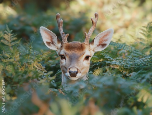 Deer with antlers photo