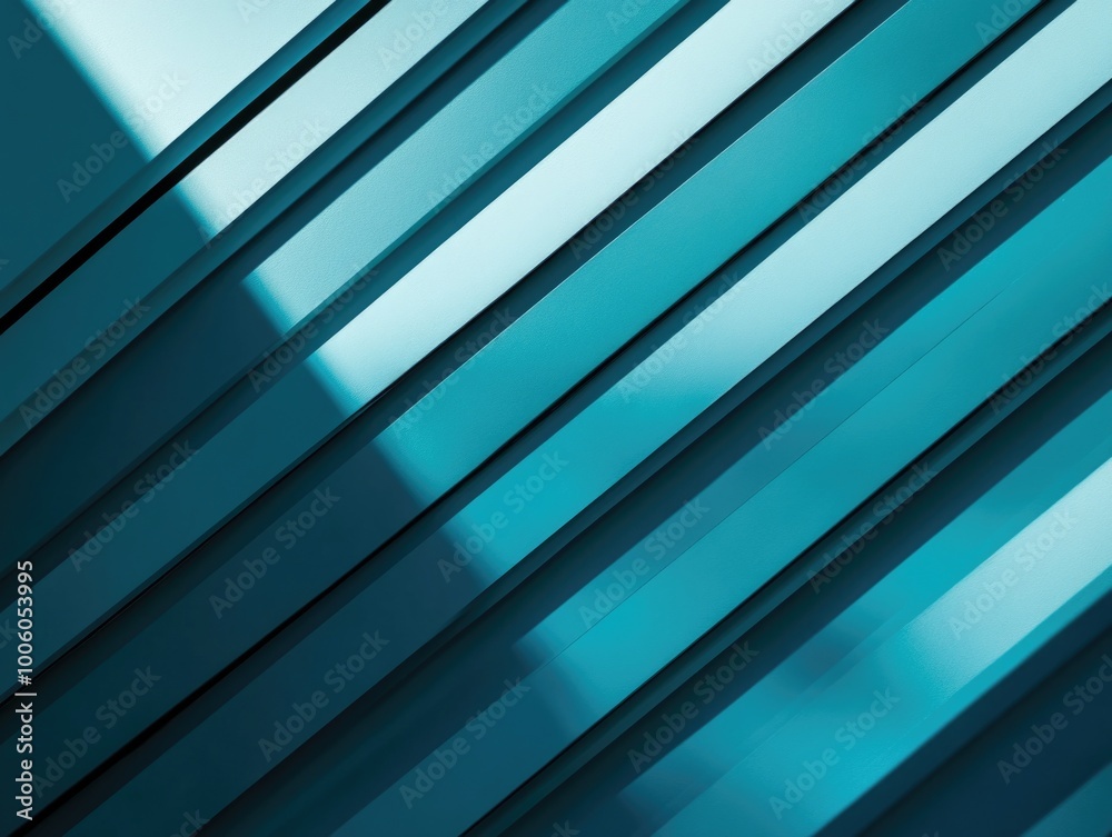 Obraz premium Blue Wall with Lines