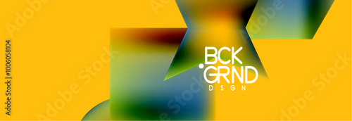 Fluid color geometric shapes abstract background. Vector Illustration For Wallpaper, Banner, Background, Card, Book Illustration, landing page