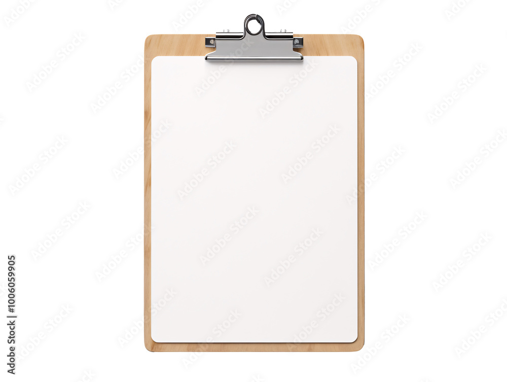 a clipboard with a white paper on it a clipboard with a white paper on it