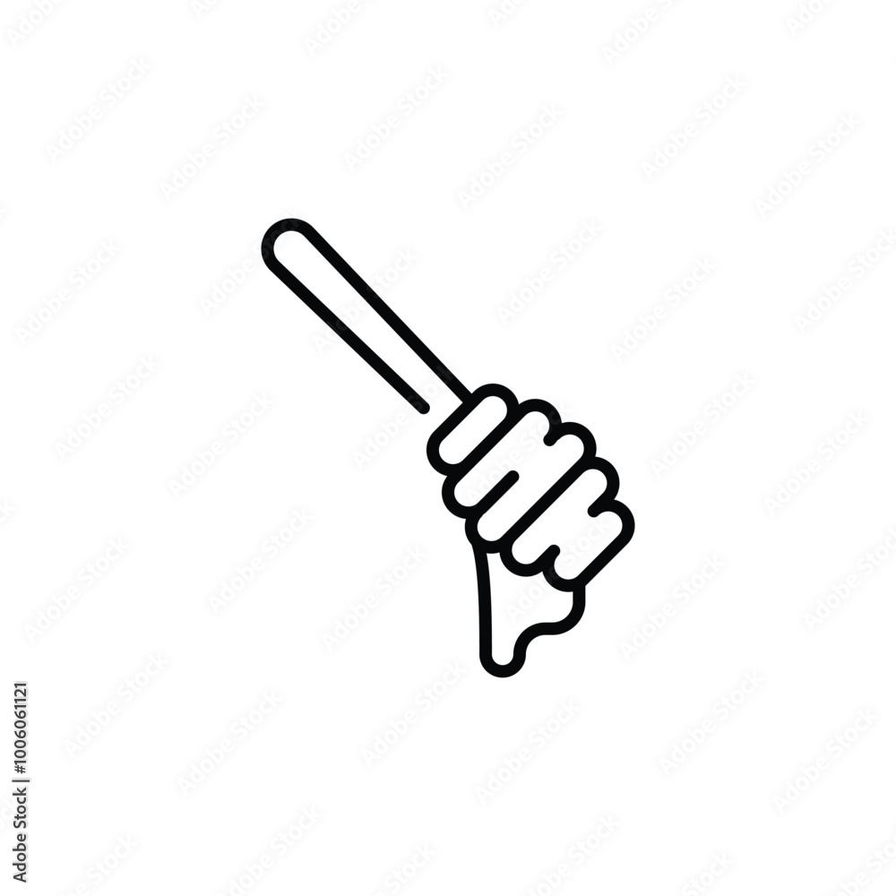 Fototapeta premium Honey dipper icon. Simple honey dipper icon for social media, app, and web design. Vector illustration