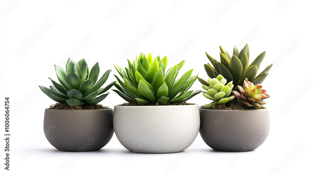 Succulent Plants in Modern Pot Designs Succulent Plants in Modern Pot Designs
