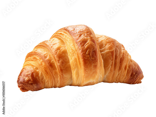 a close up of a croissant