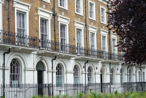 Photography Upmarket Georgian London townhouses in Paddington area of central London