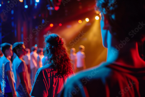 Generative AI captures vibrant theater performance with dynamic lighting