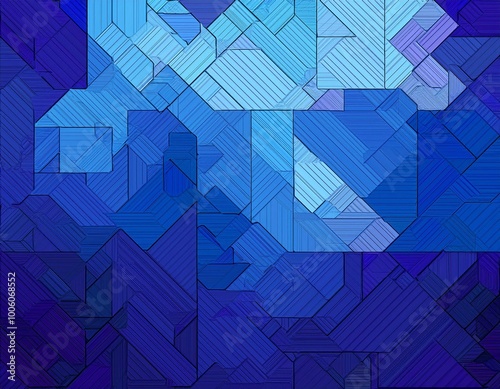 Blue blocks abstract background