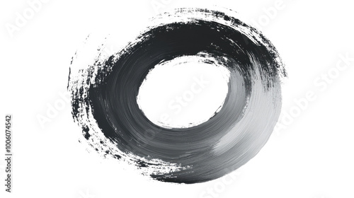 circle brush stroke on transparent background