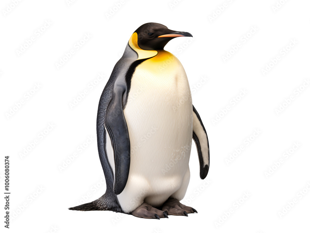 Fototapeta premium a penguin standing on its back