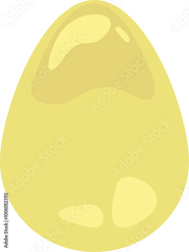 Game element - egg. Cartoon Cracked Dragon,reptile and dinosaur egg. Ui game asset.