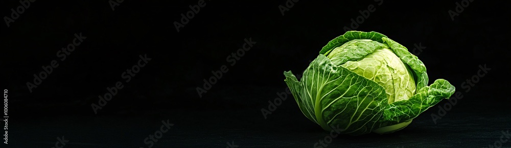 Fototapeta premium a banner showing cabbage