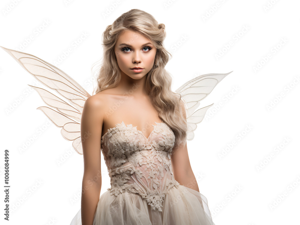 a woman in a dress with wings a woman in a dress with wings
