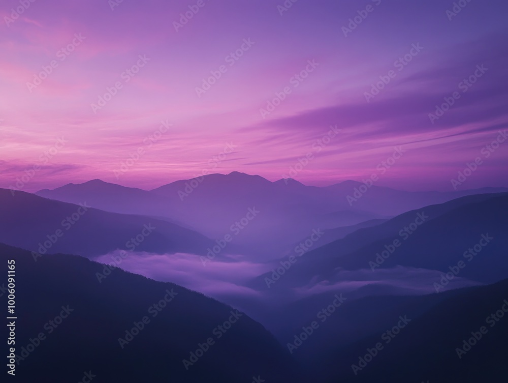 Mountain Range Sunset