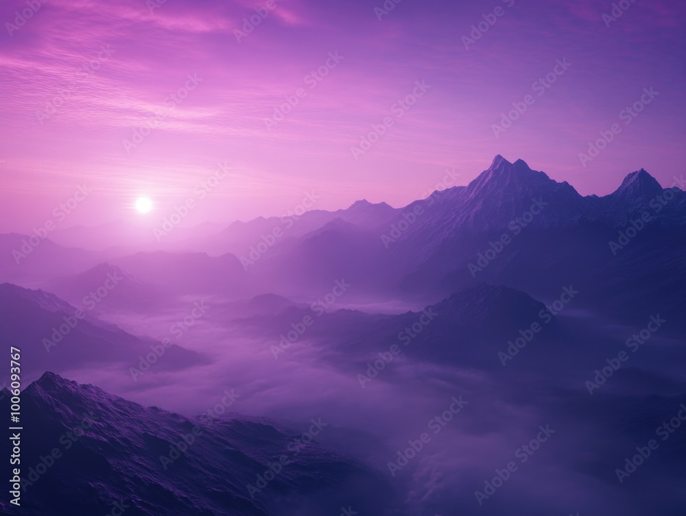 Fototapeta premium Mountain Sunset