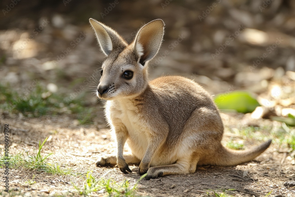 Marsupial Wildlife: Young Wallaby - Kangaroo Family Mammal Marsupial Wildlife: Young Wallaby - Kangaroo Family Mammal