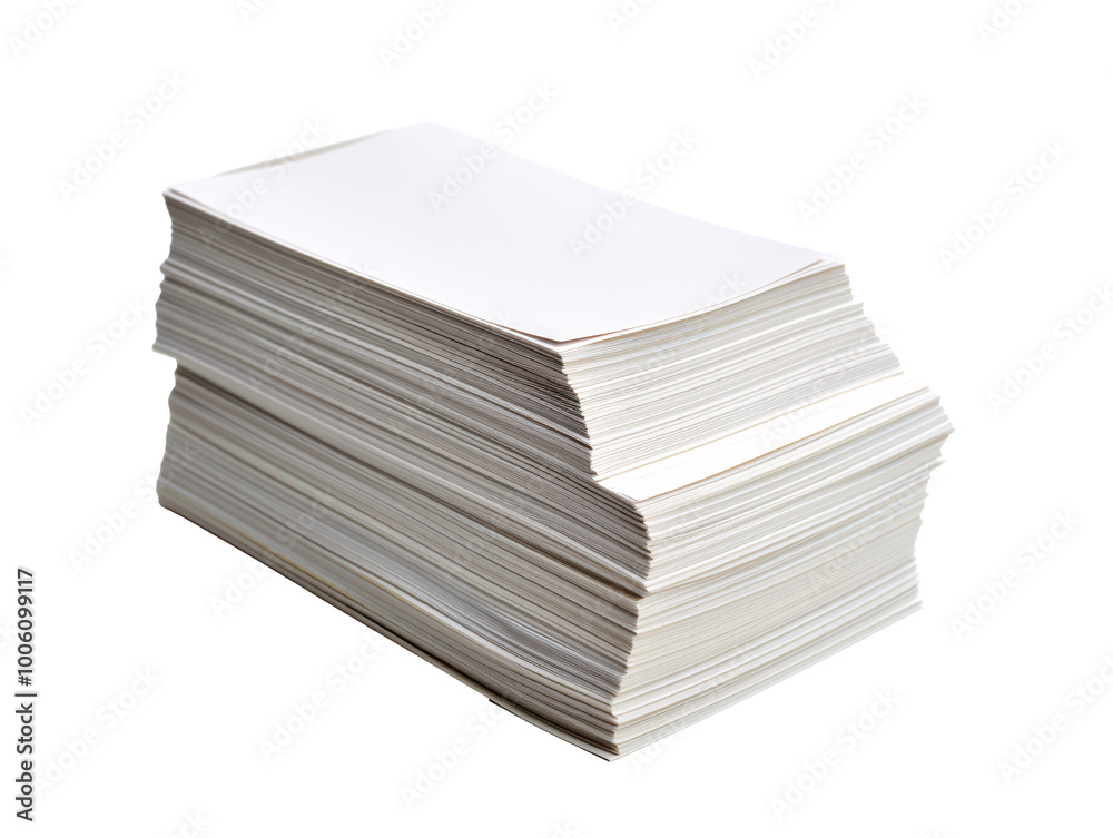 a large stack of white paper a large stack of white paper