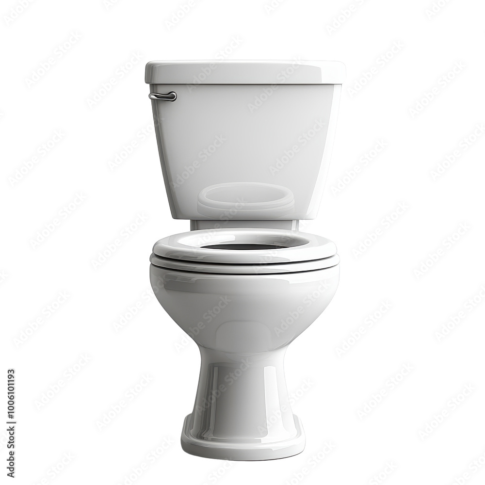 Modern White Toilet for Contemporary Bathroom Spaces cutout on a transparent isolated background. Modern White Toilet for Contemporary Bathroom Spaces cutout on a transparent isolated background.