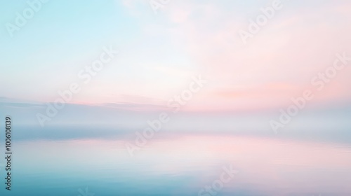 Wallpaper Mural A soft gradient background with smooth transitions from pale pink to soft blue, creating a calming, abstract scene. Torontodigital.ca