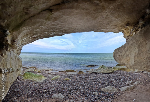 Vogelfelsen Bulbjerg in Dänemark - Beeindruckende Landschaft - Natur und Felsen an der Küste in Norddänemark Europa