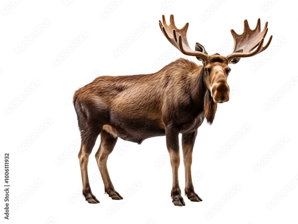 Obraz premium a moose with large antlers