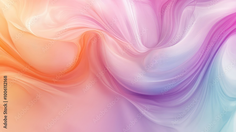 Abstract swirls of pastel colors blending into one another, creating a soft, flowing background with smooth transitions. Abstract swirls of pastel colors blending into one another, creating a soft, flowing background with smooth transitions.