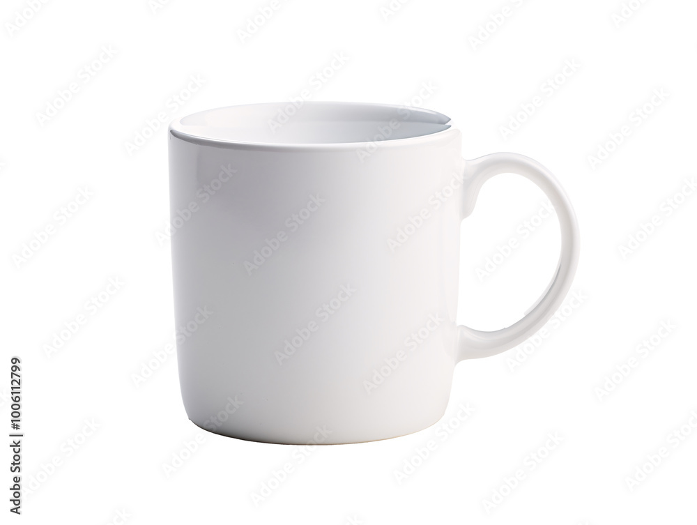 a white mug with a handle a white mug with a handle