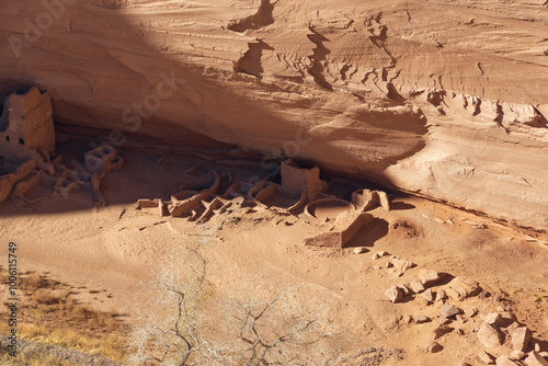 Ancient cliff dwellings at Canyon de Chelly National Monument, Arizona
 photo