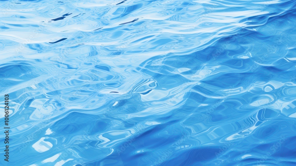 Blue water surface with ripples Blue water surface with ripples