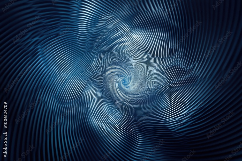 Spiral Design on Blue Background Spiral Design on Blue Background