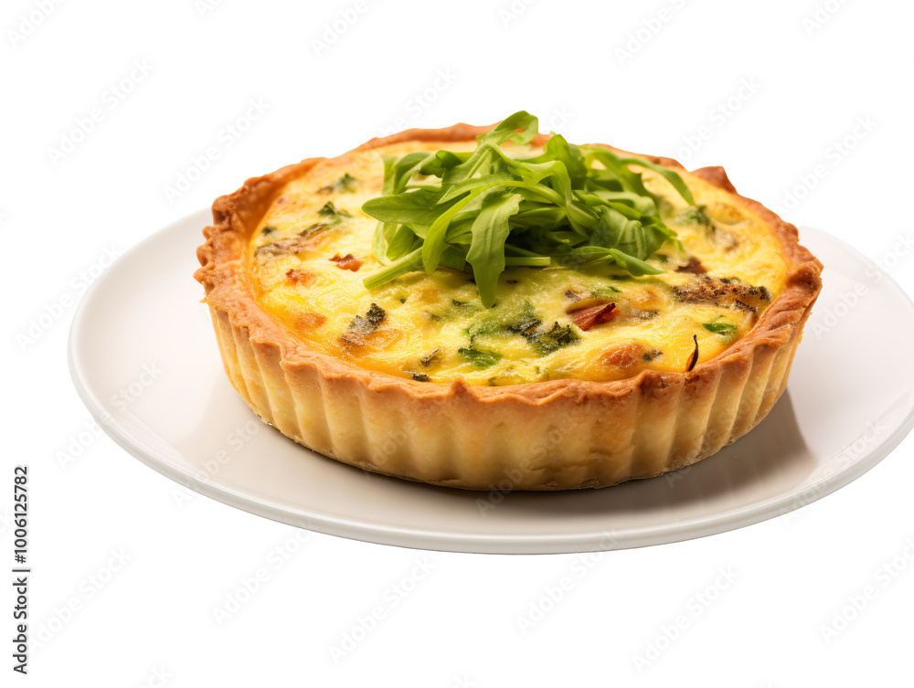 a quiche on a plate a quiche on a plate