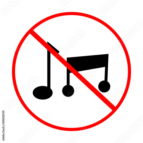 no music sign