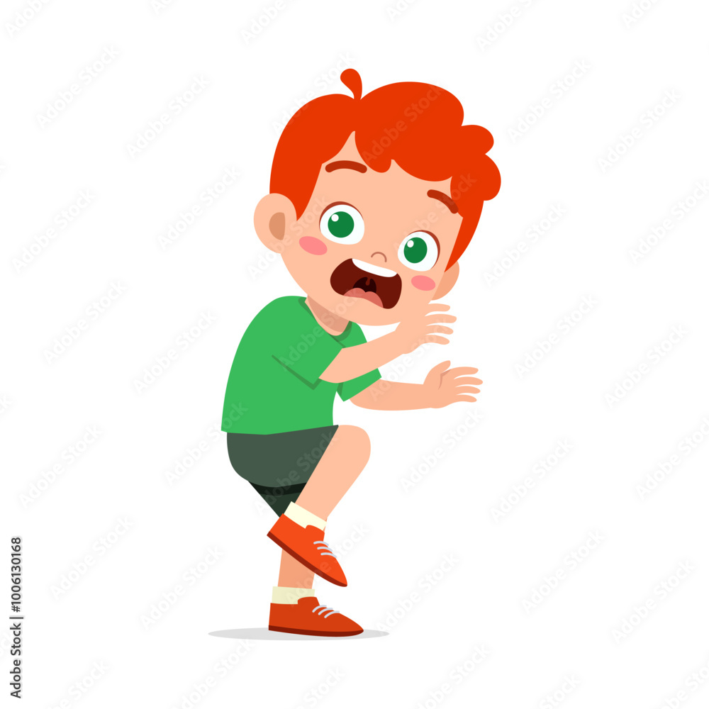 little kid screaming because of scared little kid screaming because of scared
