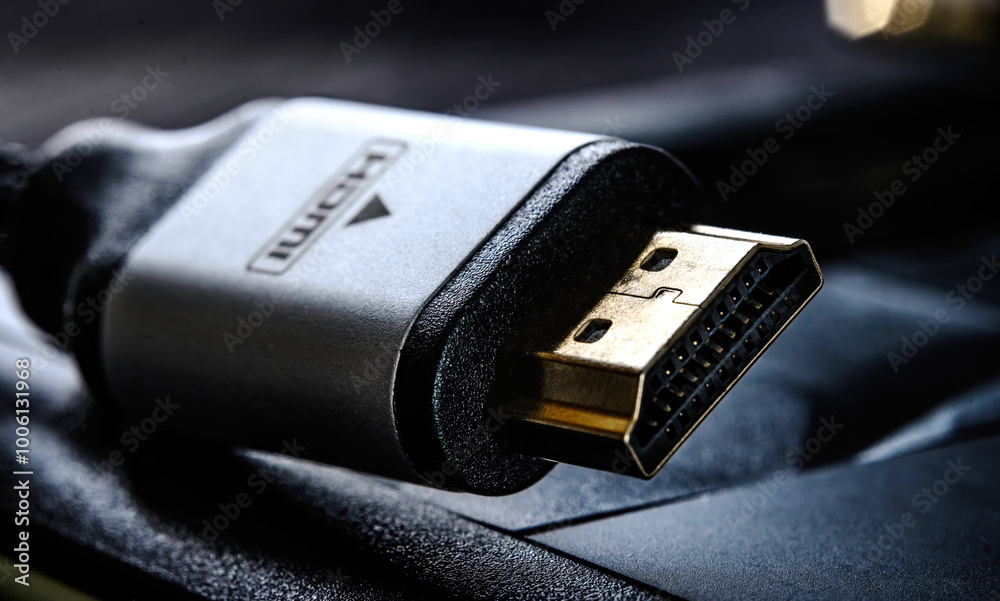 HDMI connector close up HDMI connector close up