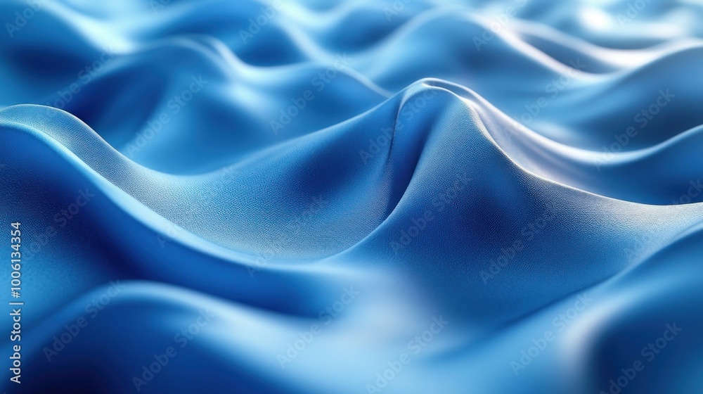 Obraz premium Abstract Blue Wavy Texture