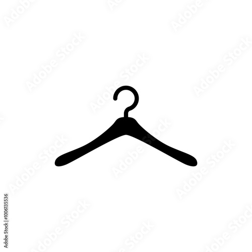 Hanger icon design. Clothes rack symbol.