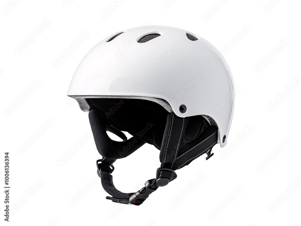 Fototapeta premium a white helmet with black straps