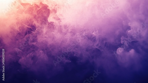 Purple Smoke Cloud Close-Up