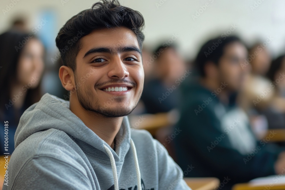 Man in Gray Hoodie Smiling Man in Gray Hoodie Smiling