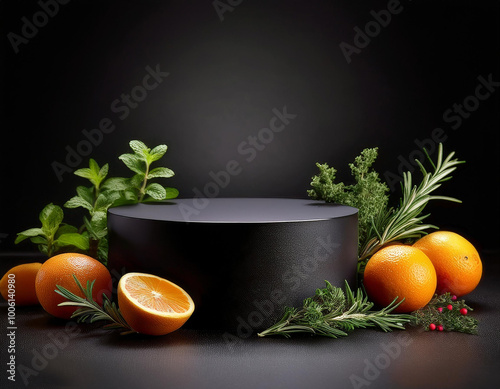 A podium for product display, food, cosmetics.