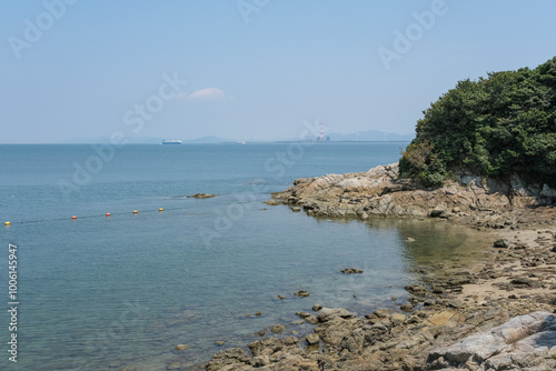 篠島から見る夏の三河湾