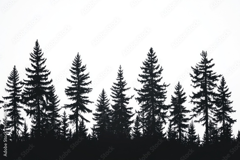 Black and White Trees
