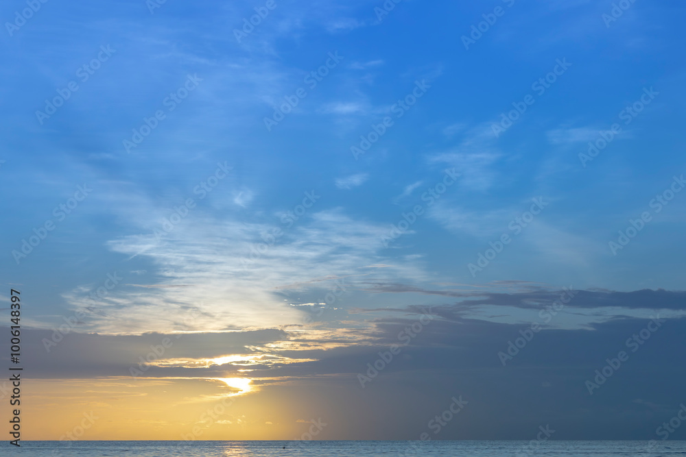 sunset on the sea sunset on the sea
