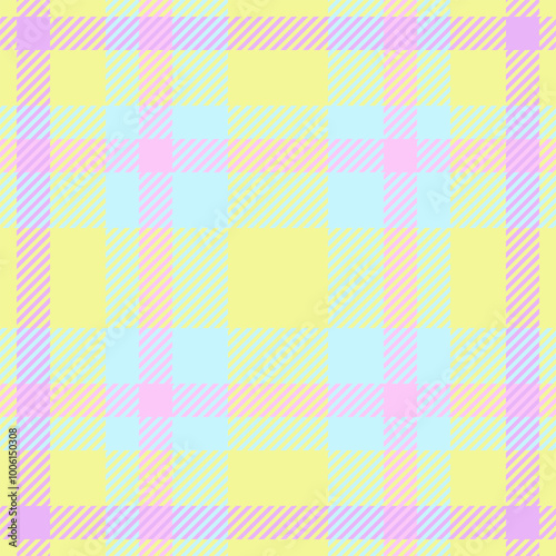 Throw tartan texture plaid, english vector check background. 1940s seamless pattern textile fabric in light and lime colors.