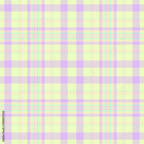 Trade plaid fabric textile, knit vector pattern texture. American seamless tartan check background in light and blanched almond colors.