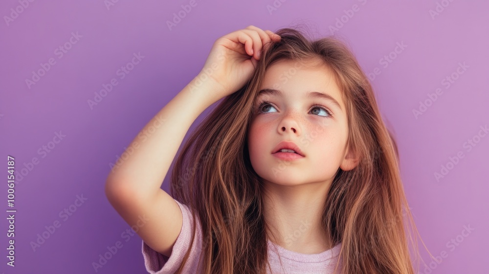 Little Girl with Brown Hair Little Girl with Brown Hair