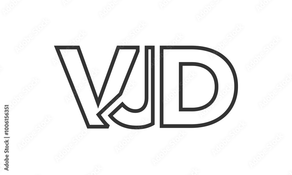 VJD logo design template with strong and modern bold text. Initial based vector logotype featuring simple and minimal typography. Trendy company identity. VJD logo design template with strong and modern bold text. Initial based vector logotype featuring simple and minimal typography. Trendy company identity.