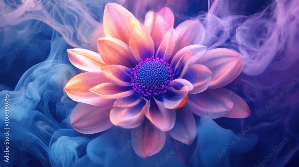 Pink Flower in Smoke Pink Flower in Smoke