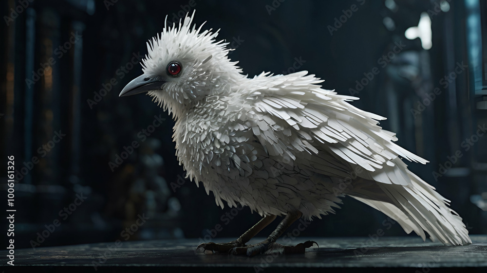 Fototapeta premium black and white bird