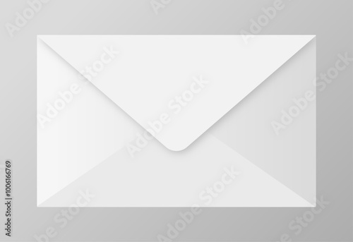 Simple white  vector envelope
